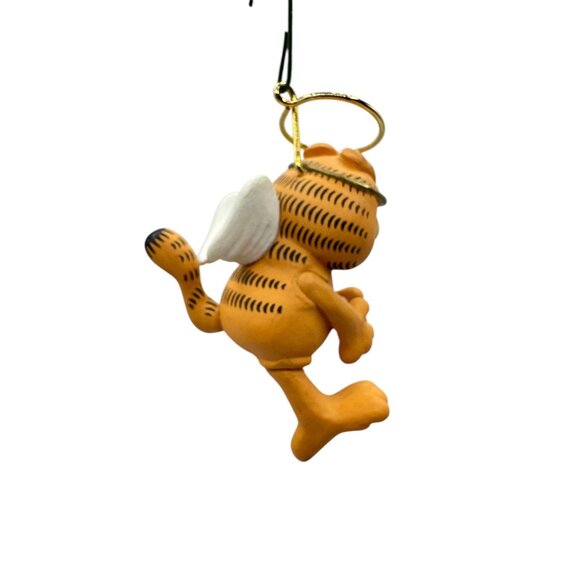 Vintage Hallmark Keepsake Ornament Garfield Angel On Star Wing Halo 1991 QX517-7 - Picture 7 of 7